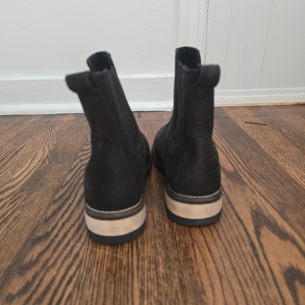Kodiak Chelsea Boots Women’s 6.5 Black Leather Rubber Sole - Picture 2 of 6